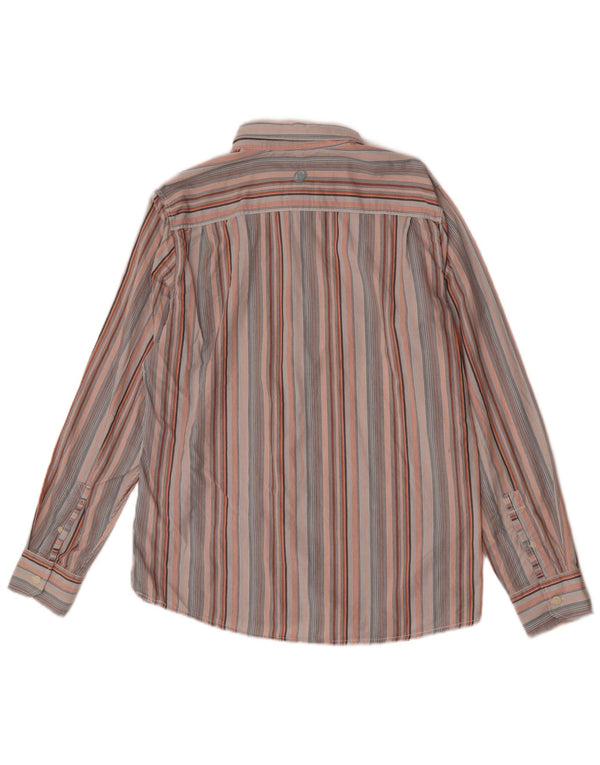 Camisa de hombre Fat Face Large de algodón a rayas multicolores
