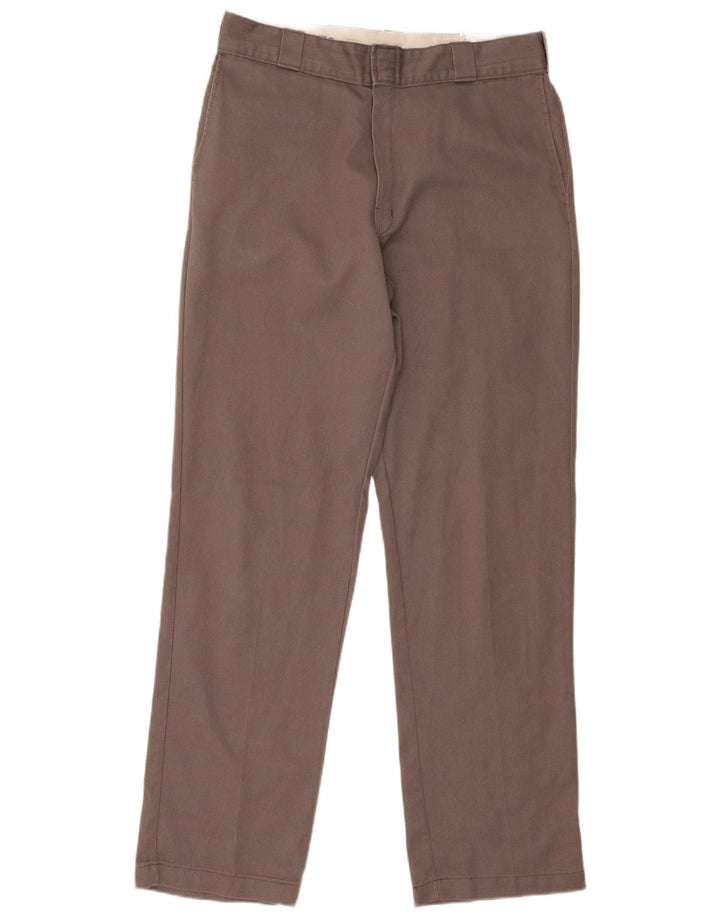 Dickies Pantalón chino recto para hombre W34 L34 Poliéster gris