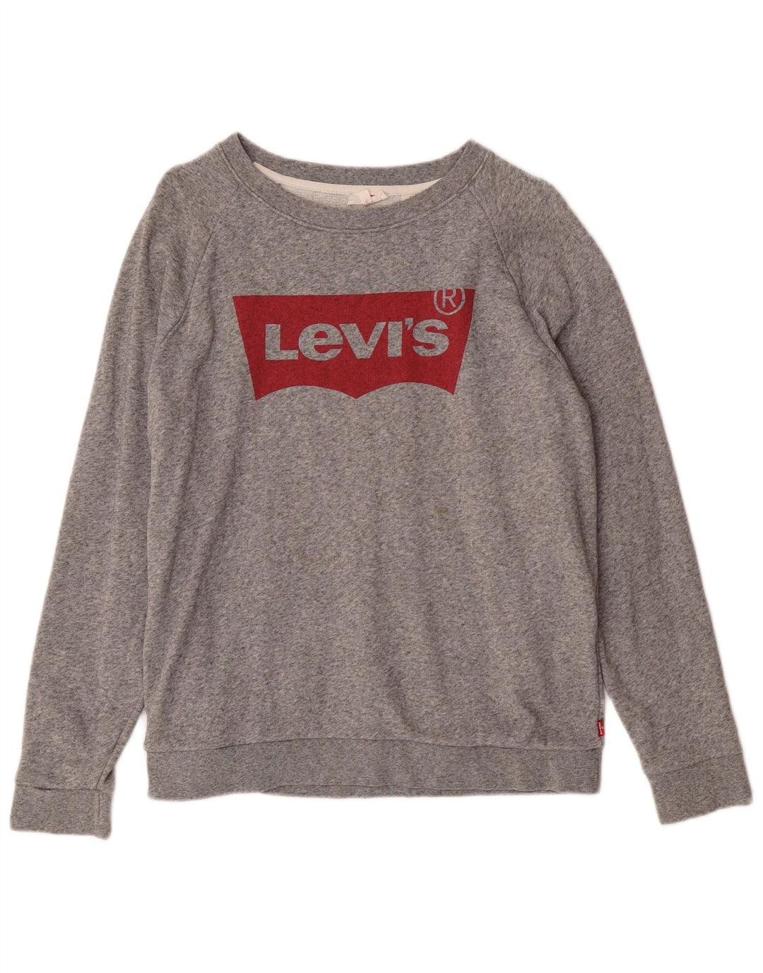 Levi's Sudadera gráfica para mujer Jumper UK 14 Algodón gris medio