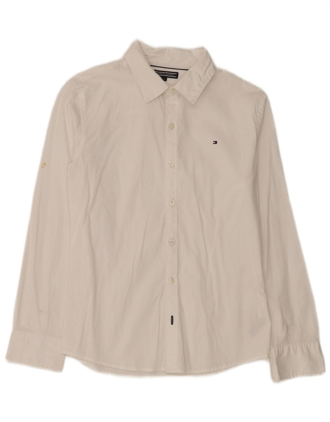 Tommy Hilfiger Camisa Niño 11-12 Años Blanco Algodón