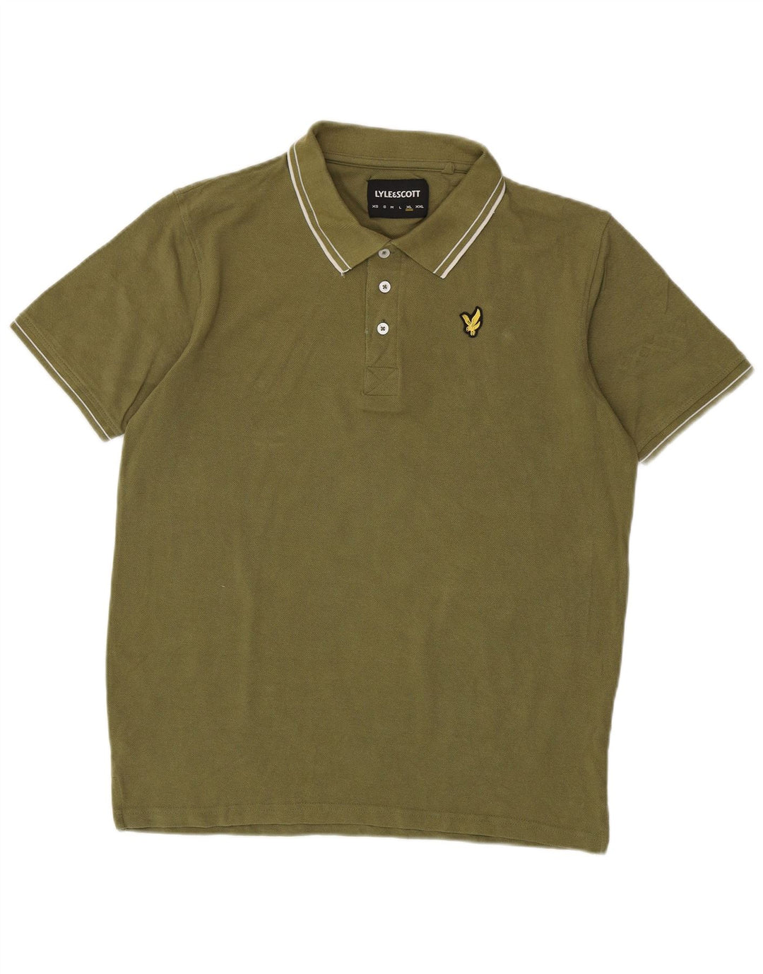 Lyle & Scott Polo Hombre XL Caqui Algodón