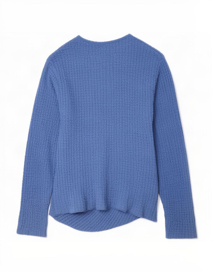 Zara Mujer Top Manga Larga UK 44 Grande Azul