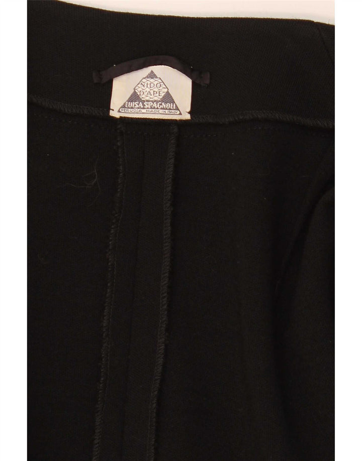 Luisa Spagnoli Chaqueta tipo blazer abierta para mujer UK 10 Small Black