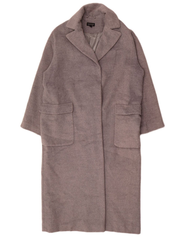 Topshop Abrigo extragrande para mujer UK 12 Poliéster gris medio