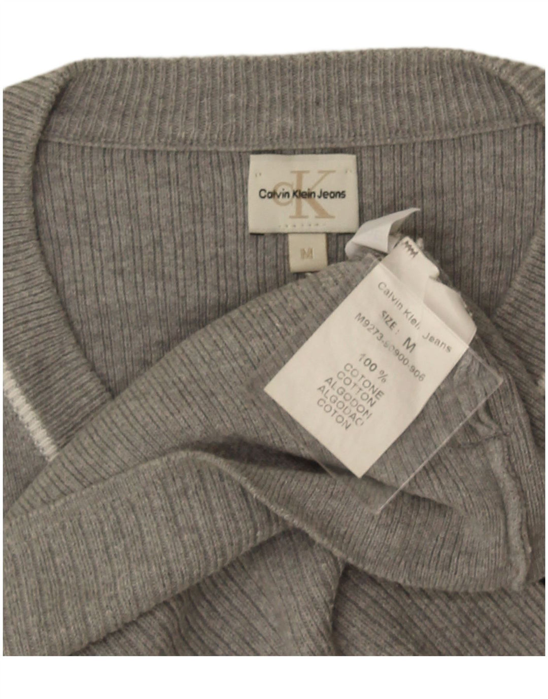 Calvin Klein Jeans Chaleco para hombre Camiseta sin mangas Algodón gris medio