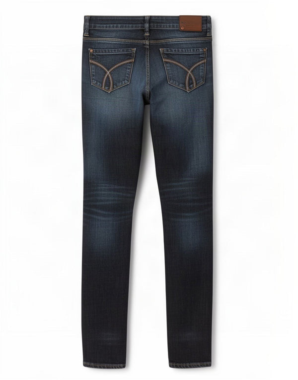 Calvin Klein Jeans Slim para Mujer US 4 Small W27 L33 Azul Marino Algodón