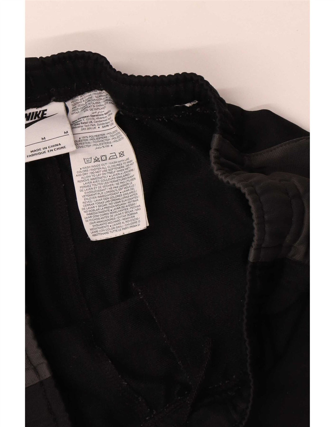Nike Pantalones De Chándal Joggers Medium Negro Colorblock Poliéster