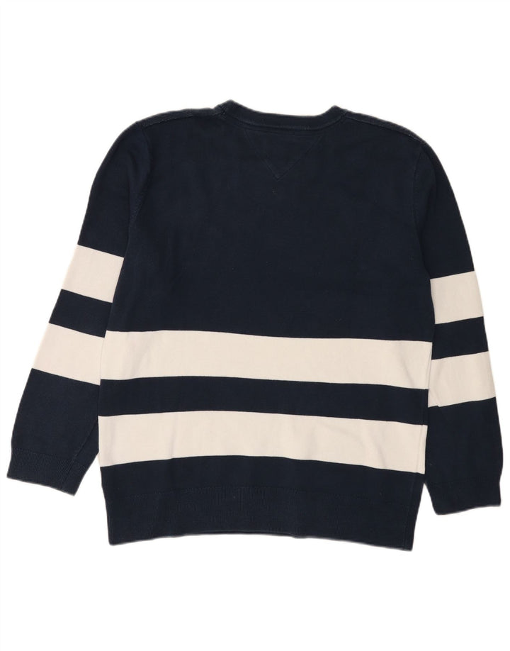 Tommy Hilfiger Jersey De Cuello Redondo Con Gráfico Para Hombre Azul Marino Mediano