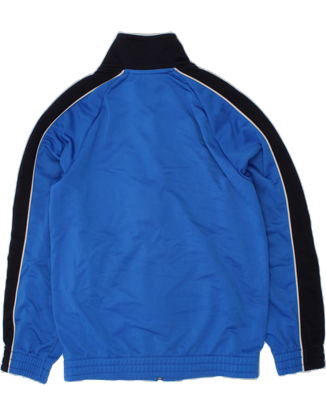 PUMA Boys Graphic Tracksuit Top Jacket 7-8 Years Blue Colourblock Vintage Puma and Second-Hand Puma from Messina Hembry 