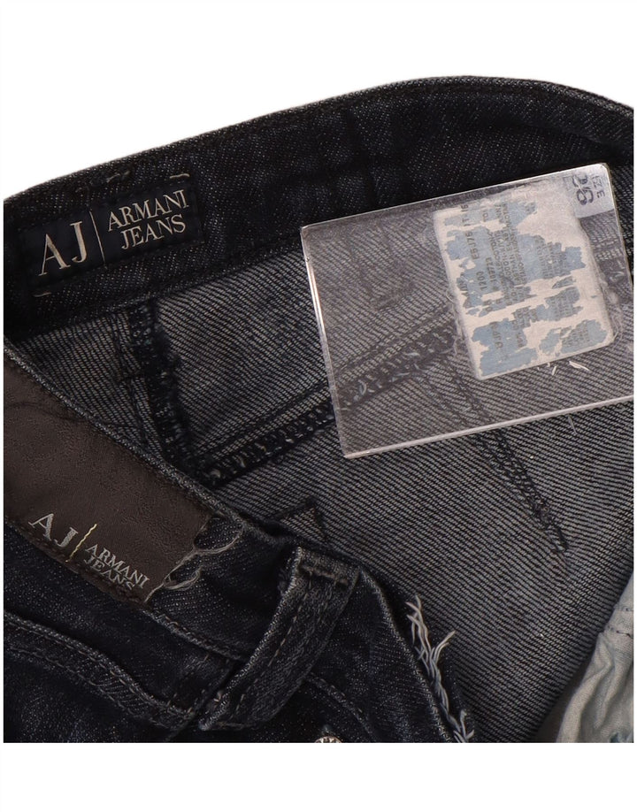 Jeans Armani Mujer Rectos W26 L32 Azul Marino Algodón