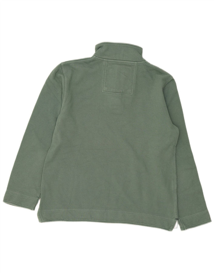 Crew Clothing - Sudadera con cremallera de 1/4 para hombre, corte regular, color verde medio