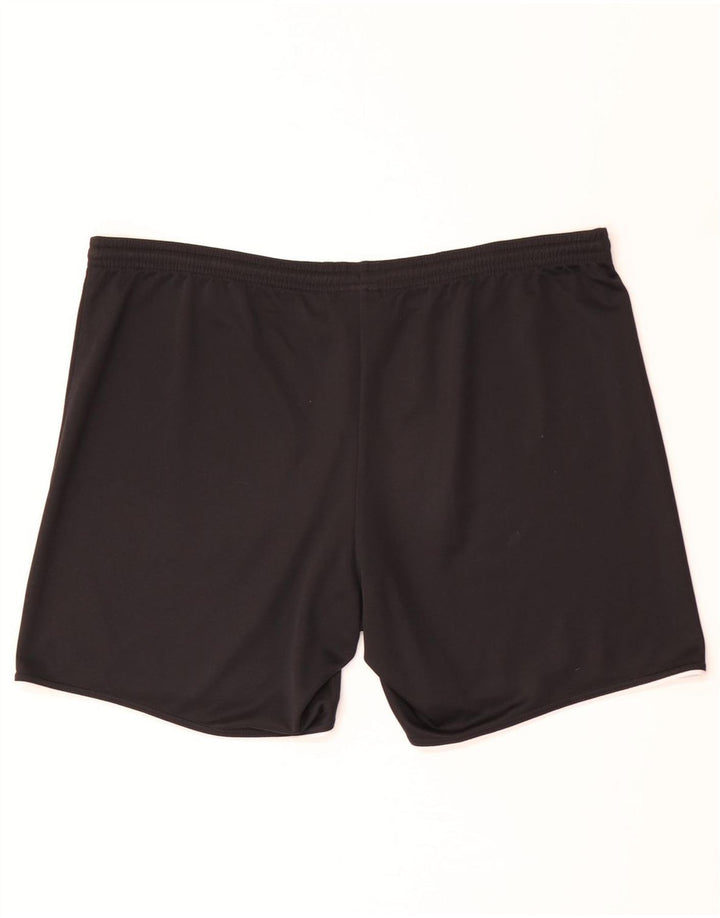 Adidas - Pantalones cortos deportivos para hombre, talla grande, poliéster negro