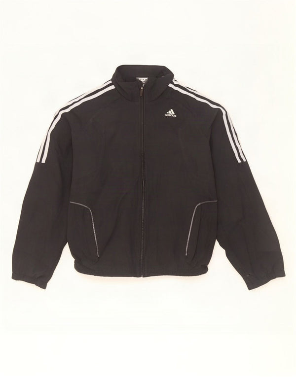 Adidas Mens Climalite Chándal Top Chaqueta Pequeña Negro