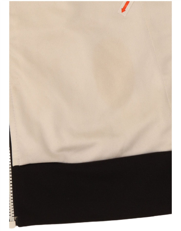 Adidas Hombre Chándal Top Chaqueta UK 46/48 XL Blanco Poliéster