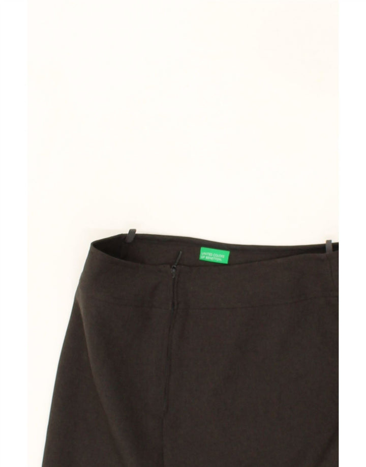 BENETTON Womens Midi Skirt IT 38 XS W28  Grey Polyester Vintage Benetton and Second-Hand Benetton from Messina Hembry 
