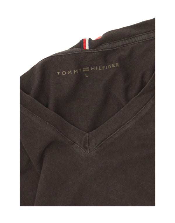 Tommy Hilfiger Camiseta para mujer Top UK 46 Grande Negro