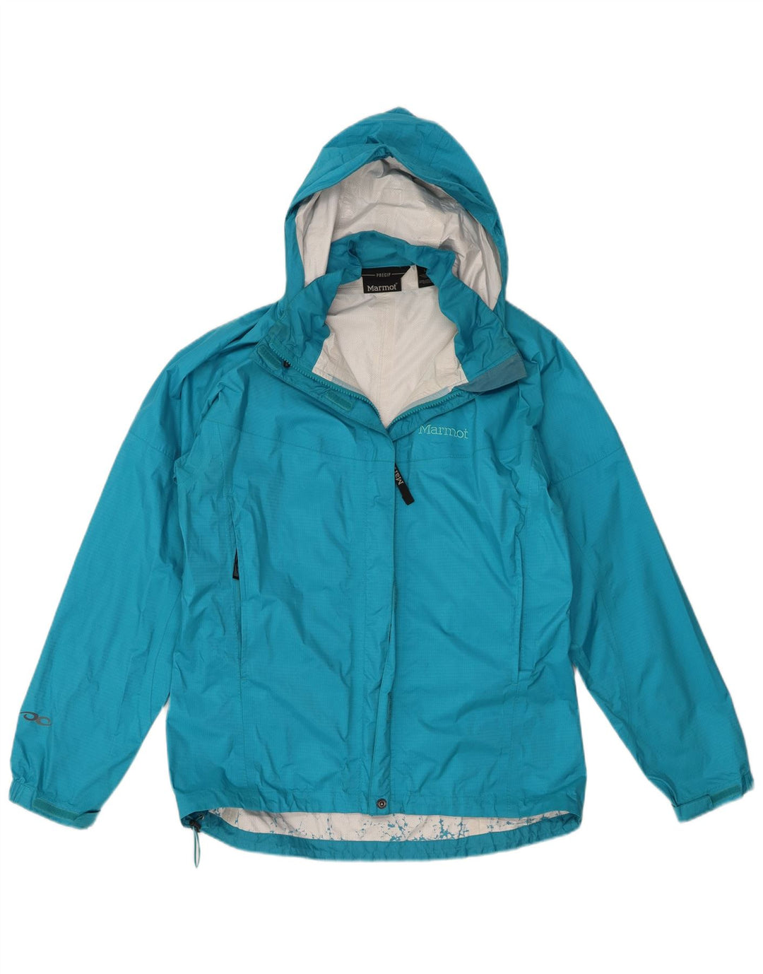 Chaqueta impermeable con capucha Marmot para mujer UK 46 Large Nylon azul