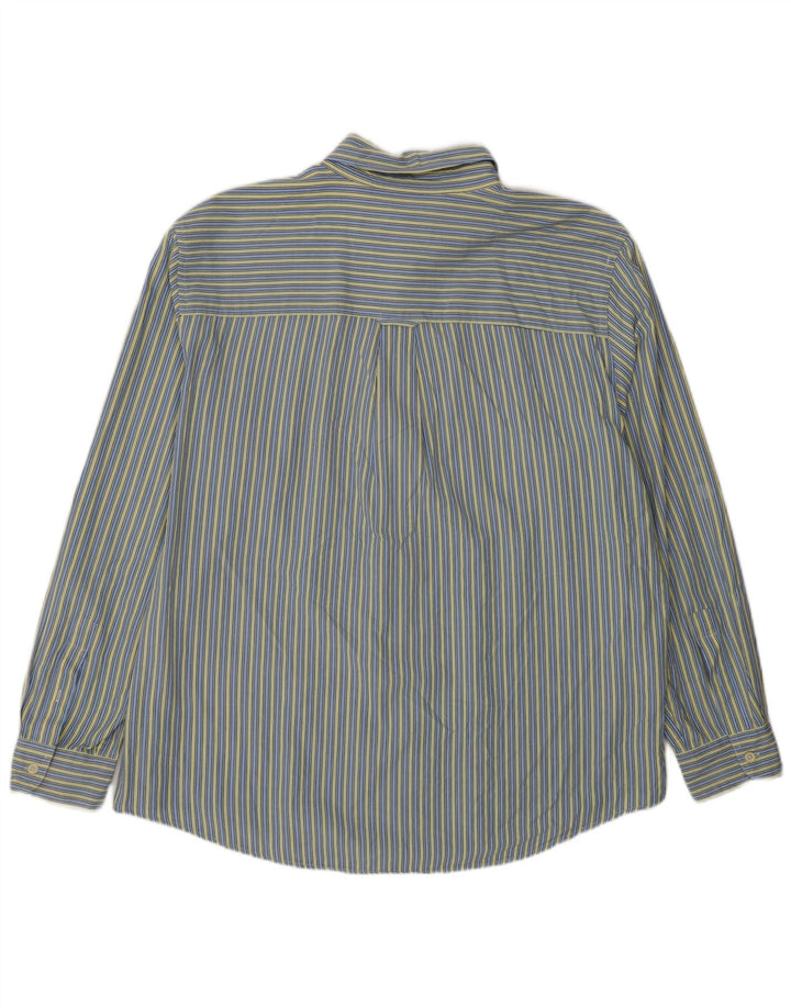 Chaps Camisa Hombre XL Azul Rayas Algodón Clásico