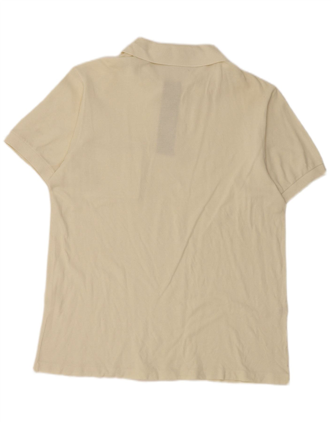 LACOSTE Polo para hombre talla 4 mediano algodón blanquecino