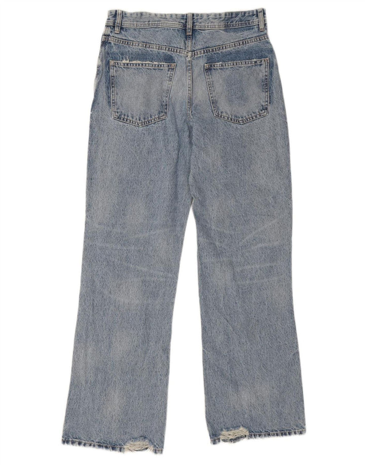 Zara Jeans desgastados con corte de bota para mujer EU 36 XS W26 L32 Azul
