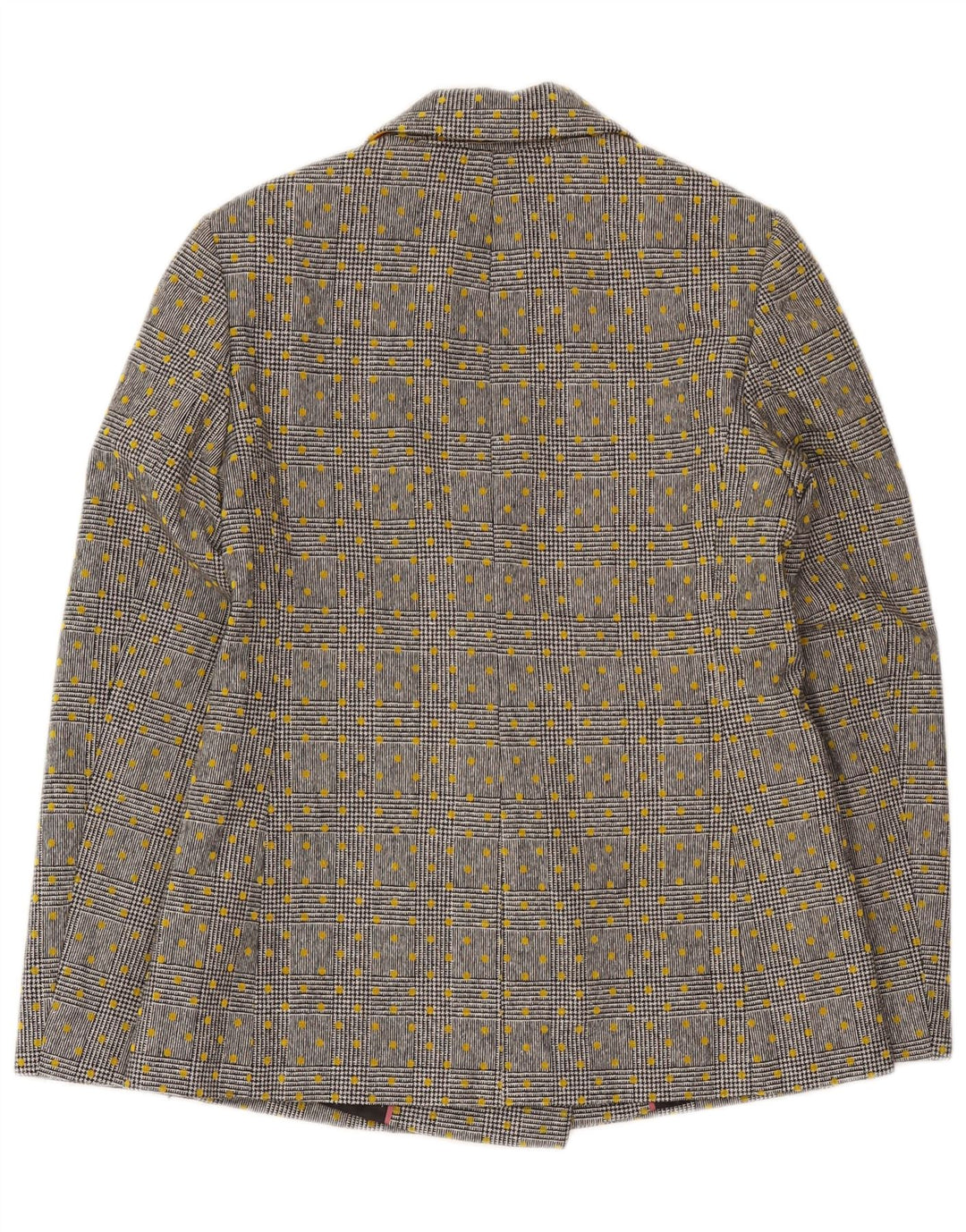 Boden Chaqueta tipo blazer con doble botonadura para mujer UK 10 Small Grey Spotted Wool