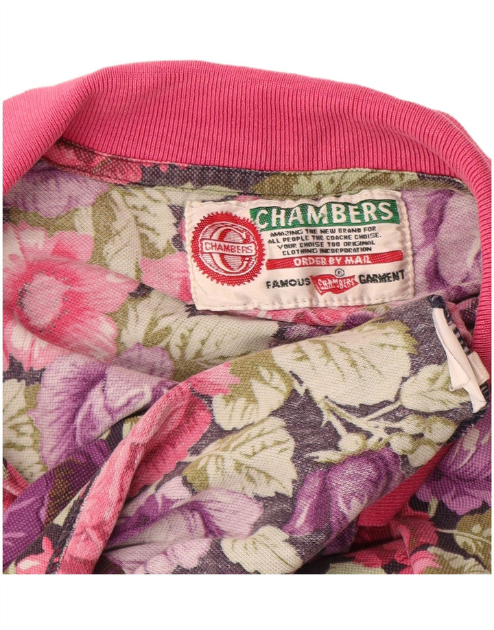 CHAMBERS Polo para mujer UK 40 Grande Púrpura Floral