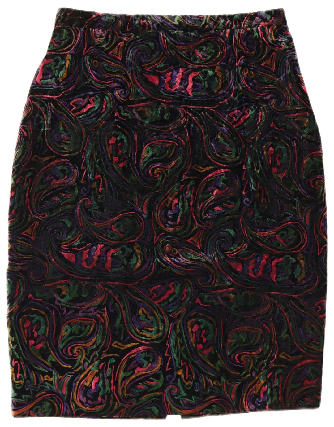 VINTAGE Mujer 1 Botón 2 Piezas Falda Set UK 12 Medio W32 Multicolor