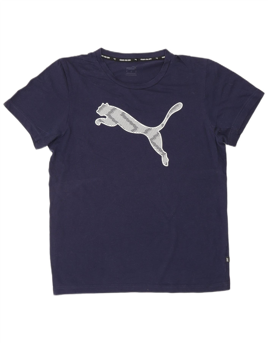 PUMA Camiseta gráfica para hombre Top azul marino mediano
