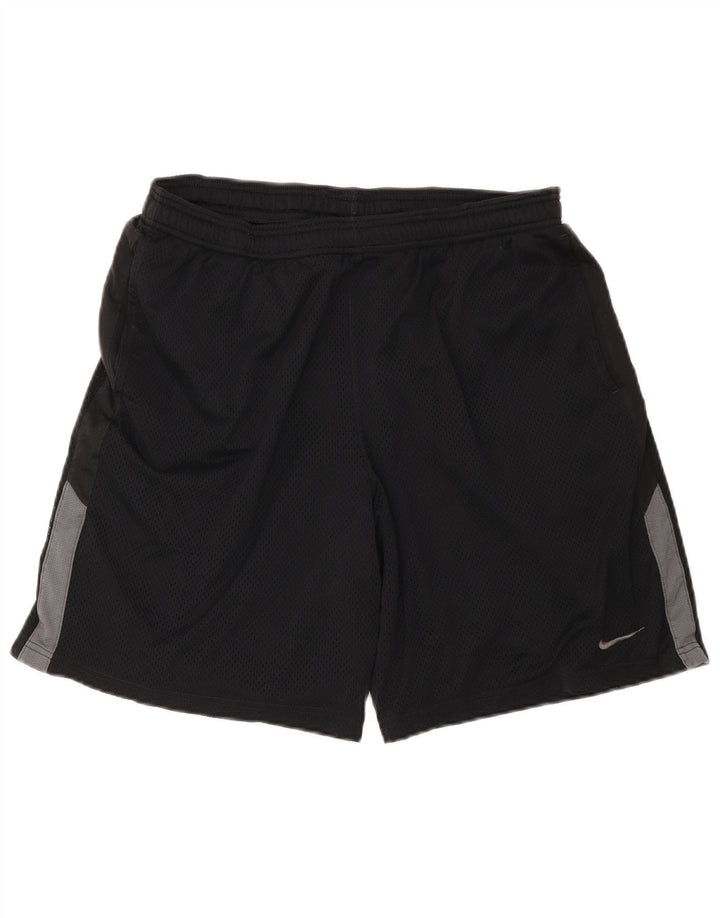 Nike Pantalones cortos deportivos Dri Fit para hombre XL Poliéster color negro