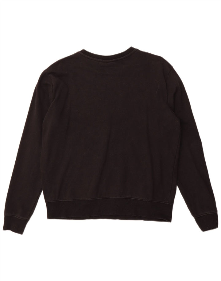 Fila Mujer Graphic Sudadera Jumper UK 46 Grande Algodón Negro