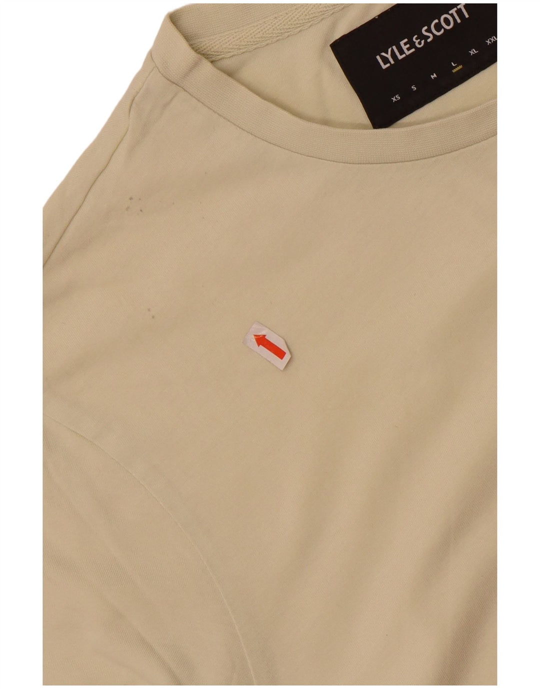 Lyle & Scott - Camiseta para hombre, talla grande, color beige, algodón