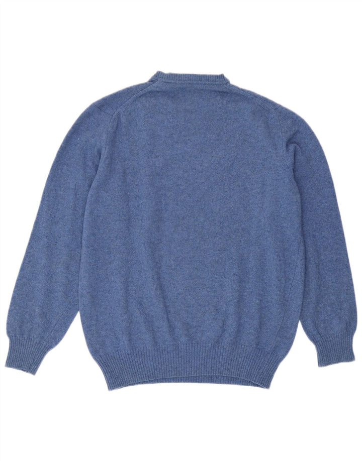 Zara Hombre Jersey De Cuello Redondo Jersey Grande Azul