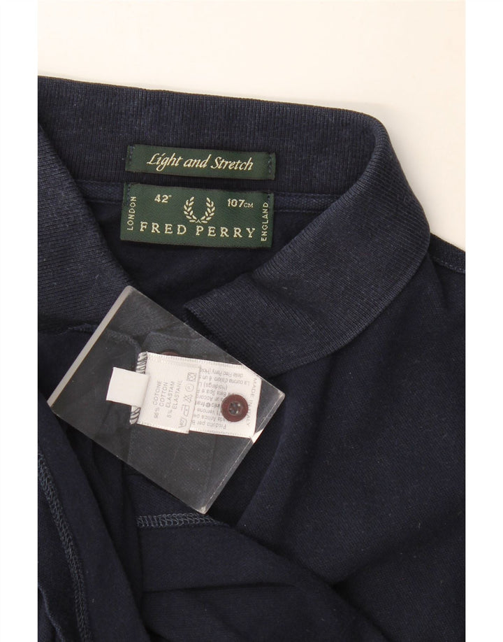 Polo Fred Perry Hombre Algodón Azul Marino Medio