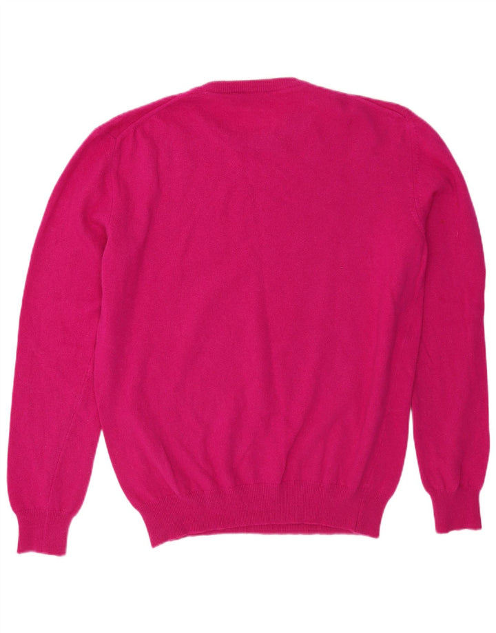BRIEFING Suéter tipo jersey con cuello redondo para mujer UK 46 Large Pink Wool