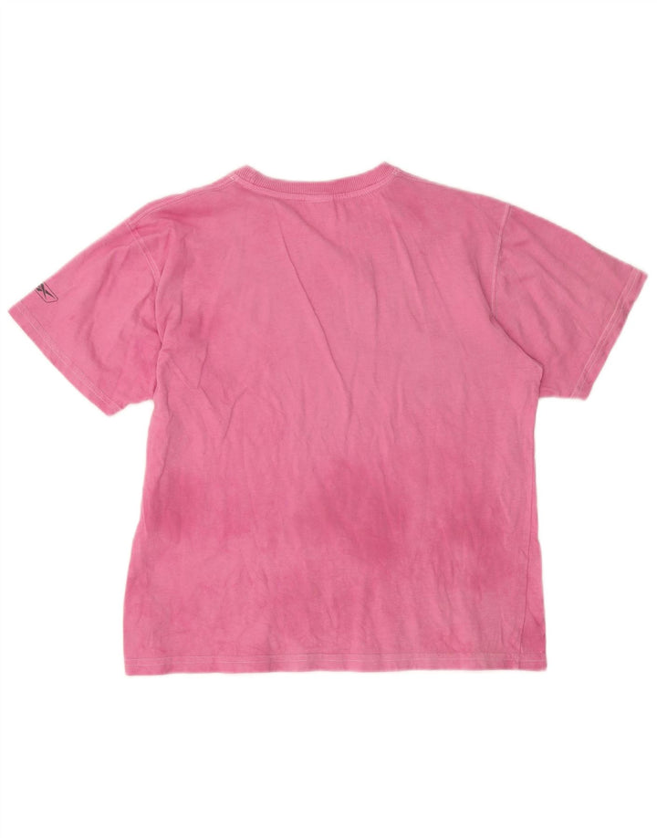 REEBOK Camiseta gráfica para mujer Top UK 18 XL Algodón rosa