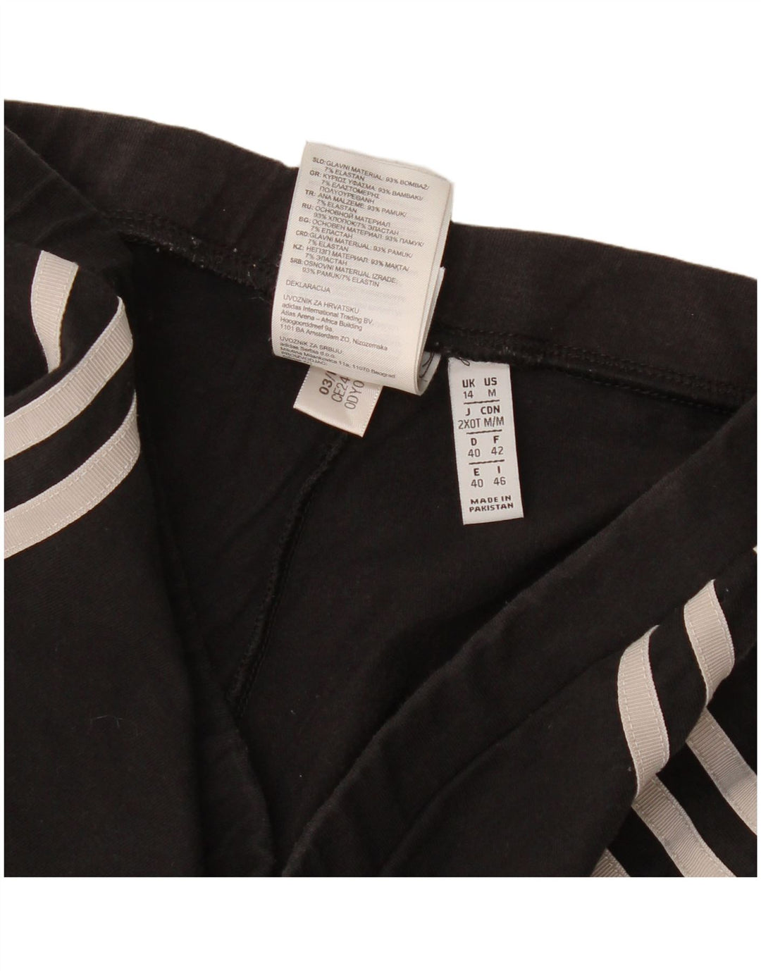 Adidas Leggings para mujer Reino Unido 44 Mediano Negro Algodón