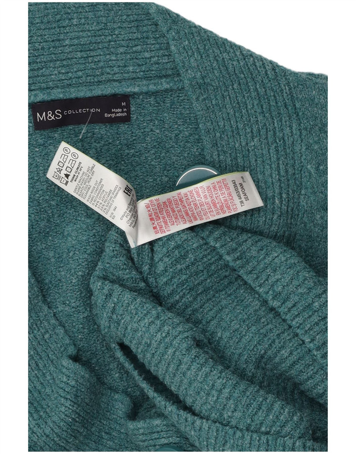 Marks & Spencer - Cárdigan para mujer (talla 40), algodón turquesa mediano