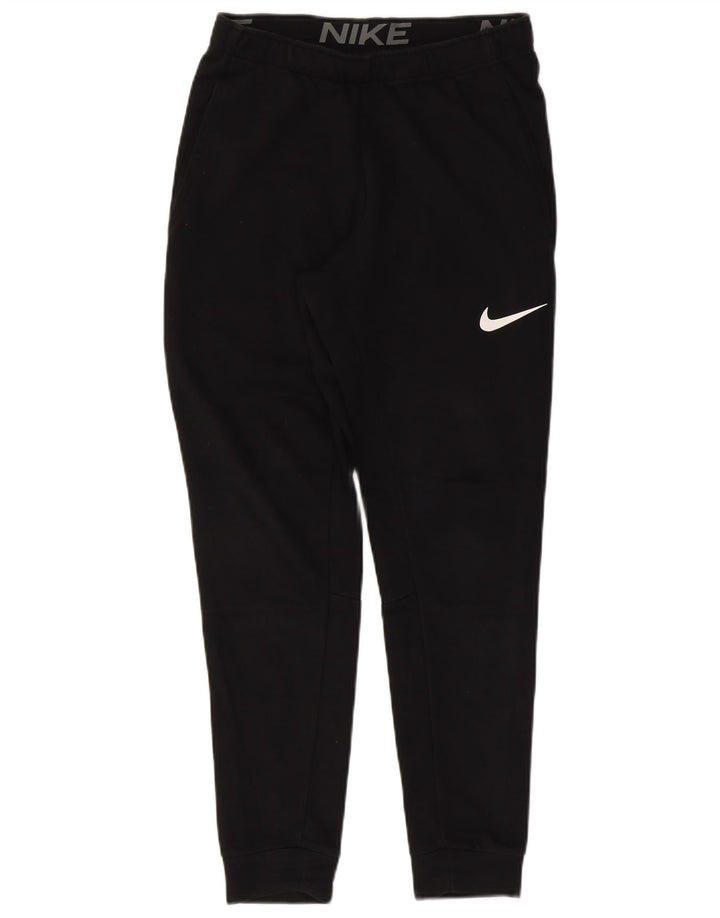 NIKE Hombre Dri Fit Chándal Pantalones Joggers Pequeño Algodón Negro