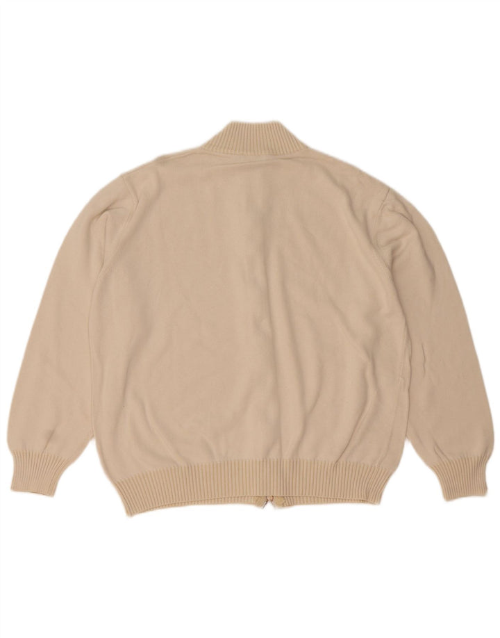 Brooksfield Mens Graphic Cardigan Suéter IT 50 Medio Beige