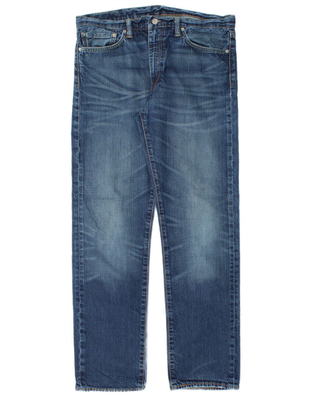 Levi's Vaqueros rectos 504 para hombre W34 L32 Algodón azul
