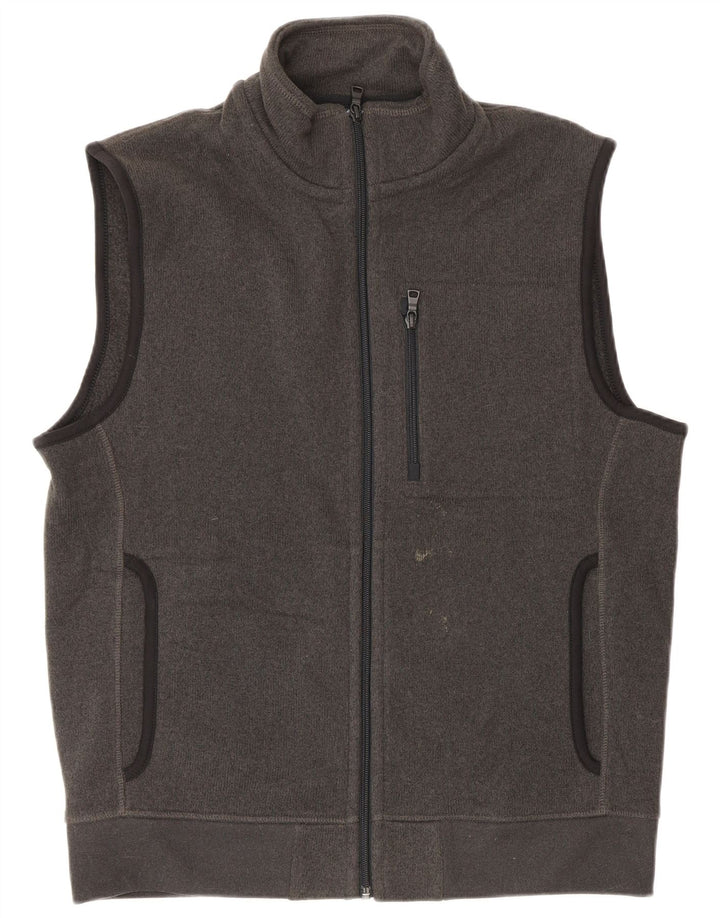 Marks & Spencer Chaqueta de chándal sin mangas para hombre Poliéster gris medio