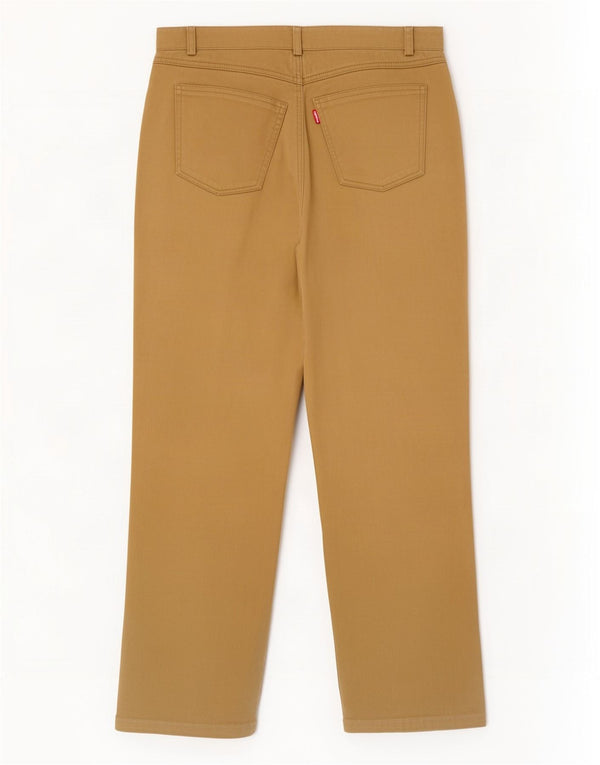 Burberry Pantalones casuales rectos para mujer EU 40 Medium W28 L27 Algodón marrón