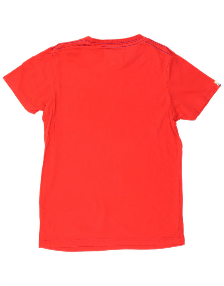 SUPERDRY Mens Graphic T-Shirt Top Medium Red Cotton Vintage Superdry and Second-Hand Superdry from Messina Hembry 