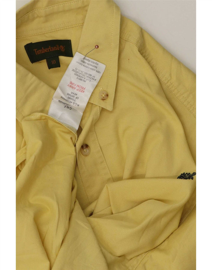 Camisa Timberland Niño 9-10 Años Amarillo Algodón