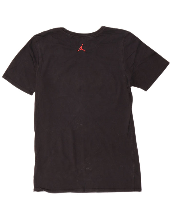 Jordan Mens Graphic T-Shirt Top Small Black Cotton