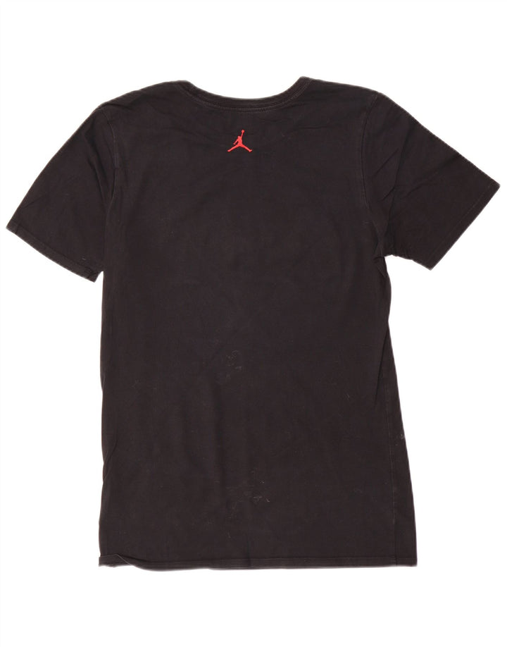 Jordan - Camiseta gráfica para hombre, talla pequeña, algodón negro