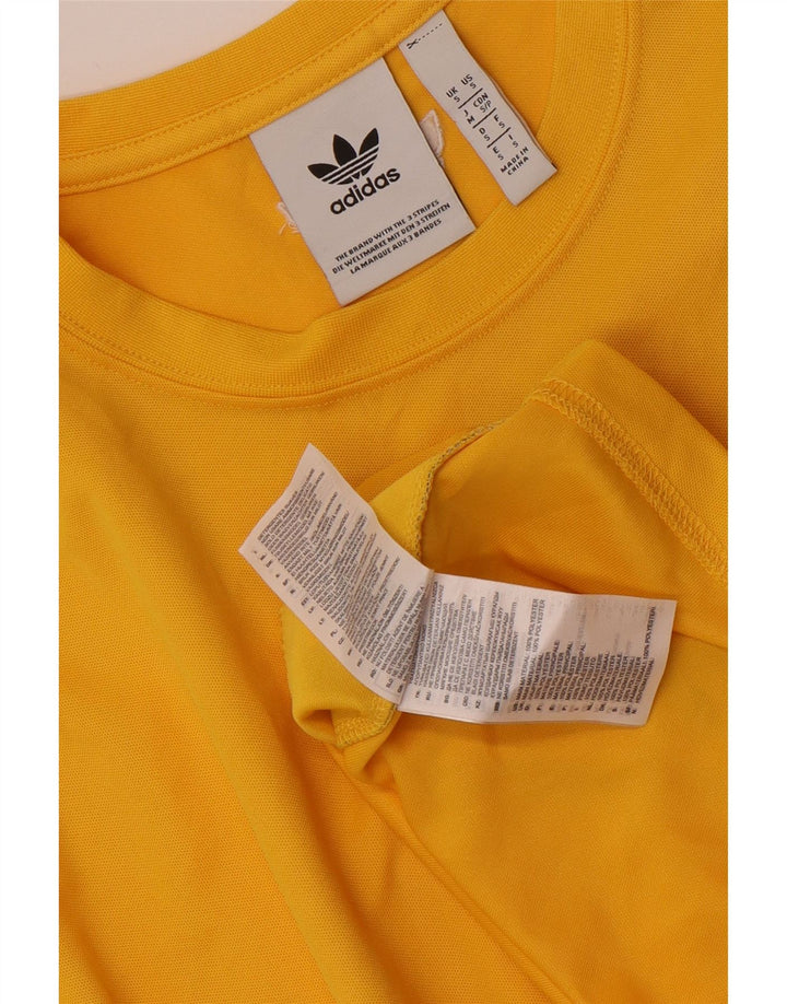 ADIDAS Camiseta gráfica para hombre Top Small Amarillo Colorblock Poliéster