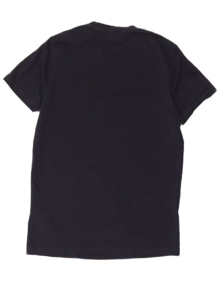Diesel Hombre Camiseta Gráfica Top Medium Azul Marino Algodón