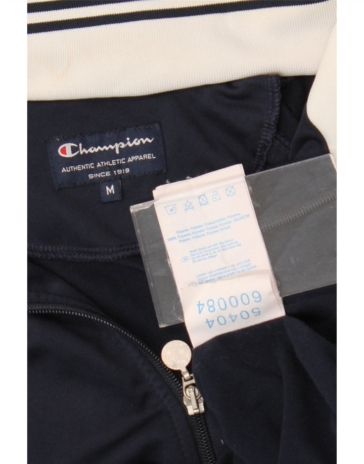 Champion Chaqueta De Chándal Para Hombre Top Deportivo De Rayas Azul Marino Mediano