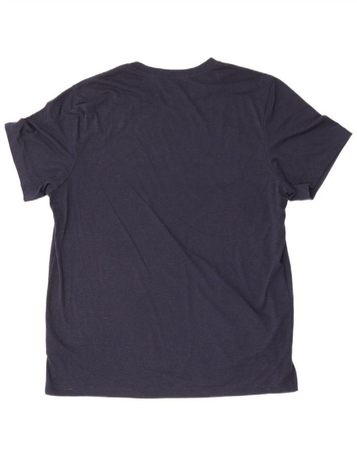 Nike Camiseta Dri Fit Graphic para hombre Top XL Poliéster azul marino